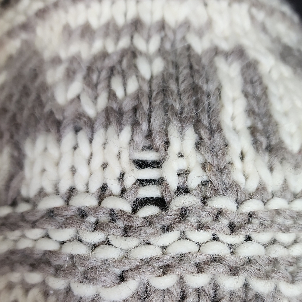 Ralph Lauren Cream and Gray Wool Hat - Picture 2 of 7